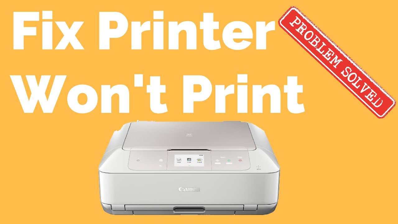 Wireless printer connected but not printing.